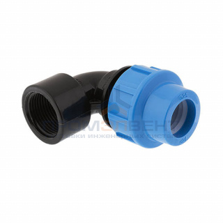 Переход на внутреннюю резьбу угловой ДЖИЛЕКС - 20 x 1/2" (винтовой, для труб ПНД)