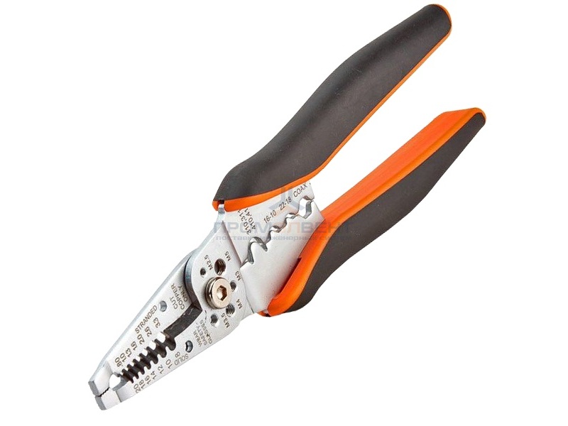 Инструмент для снятия изоляции с проводов 0,5-6,0мм2 стриппер WS-01D КВТ