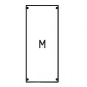 Панель с монтажной платой 1ряд/4 рейки высота 600 мм