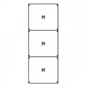 Панель с монтажной платой 2ряда/9 реек